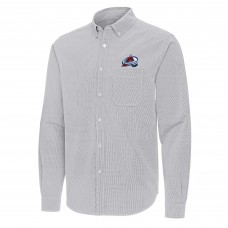 Рубашка Colorado Avalanche Antigua Gray Porter Woven Tri-Blend