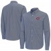 Montreal Canadiens Antigua Navy Porter Woven Tri-Blend Long Sleeve Button-Down Shirt