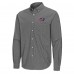 Columbus Blue Jackets Antigua Black Porter Woven Tri-Blend Long Sleeve Button-Down Shirt