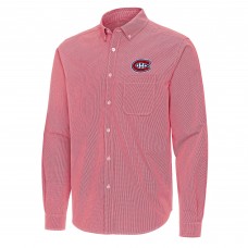 Рубашка Montreal Canadiens Antigua Red Porter Woven Tri-Blend