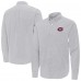 Montreal Canadiens Antigua Gray Porter Woven Tri-Blend Long Sleeve Button-Down Shirt