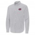 Montreal Canadiens Antigua Gray Porter Woven Tri-Blend Long Sleeve Button-Down Shirt