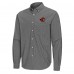 Ottawa Senators Antigua Black Porter Woven Tri-Blend Long Sleeve Button-Down Shirt