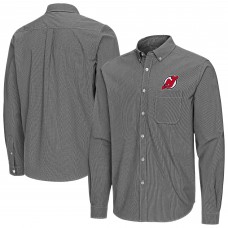 Рубашка New Jersey Devils Antigua Black Porter Woven Tri-Blend