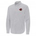 Ottawa Senators Antigua Gray Porter Woven Tri-Blend Long Sleeve Button-Down Shirt