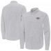 Nashville Predators Antigua Gray Porter Woven Tri-Blend Long Sleeve Button-Down Shirt