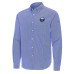 Buffalo Sabres Antigua Royal Porter Woven Tri-Blend Long Sleeve Button-Down Shirt