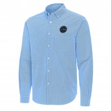 Рубашка Utah Hockey Club Antigua Light Blue Porter Woven Tri-Blend