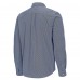Vancouver Canucks Antigua Navy Porter Woven Tri-Blend Long Sleeve Button-Down Shirt