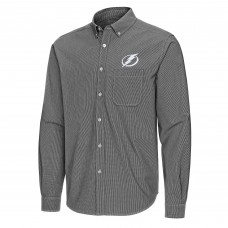 Рубашка Tampa Bay Lightning Antigua Black Porter Woven Tri-Blend