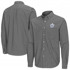 Рубашка Toronto Maple Leafs Antigua Black Porter Woven Tri-Blend