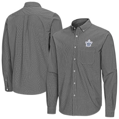 Рубашка Toronto Maple Leafs Antigua Black Porter Woven Tri-Blend