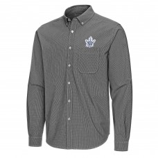 Рубашка Toronto Maple Leafs Antigua Black Porter Woven Tri-Blend