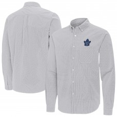 Рубашка Toronto Maple Leafs Antigua Gray Porter Woven Tri-Blend