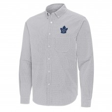 Рубашка Toronto Maple Leafs Antigua Gray Porter Woven Tri-Blend