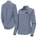 Женская рубашка с длинным рукавом Florida Panthers Antigua Navy Porter Woven Tri-Blend