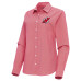 Женская джерси New Devils Antigua Red Porter Woven Tri-Blend Long Sleeve Button-Up Shirt