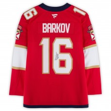 Игровая джерси Aleksander Barkov Florida Panthers Autographed Fanatics Authentic Red Fanatics Premium