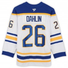 Rasmus Dahlin Buffalo Sabres Autographed Fanatics Authentic White Fanatics Premium Jersey