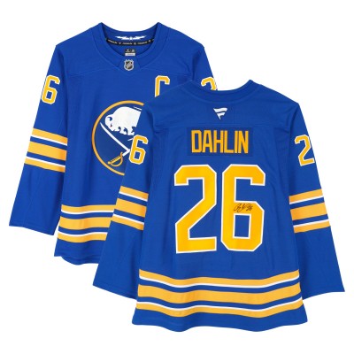 Rasmus Dahlin Buffalo Sabres Autographed Fanatics Authentic Royal Fanatics Premium Jersey