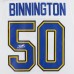 Jordan Binnington St. Louis Blues Autographed Fanatics Authentic White adidas Jersey