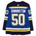 Jordan Binnington St. Louis Blues Autographed Fanatics Authentic Blue adidas Jersey