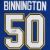 Jordan Binnington St. Louis Blues Autographed Fanatics Authentic Blue adidas Jersey