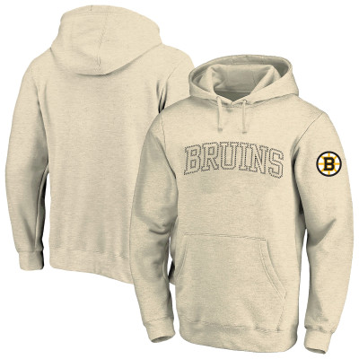 Толстовка Boston Bruins Fanatics Cream Big &Tall Stitch