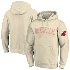 Толстовка New Jersey Devils Fanatics Cream Big &Tall Stitch Толстовка New Jersey Devils Fanatics Cream Big &Tall Stitch
