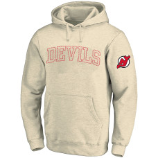 Толстовка New Jersey Devils Fanatics Cream Big &Tall Stitch Толстовка New Jersey Devils Fanatics Cream Big &Tall Stitch