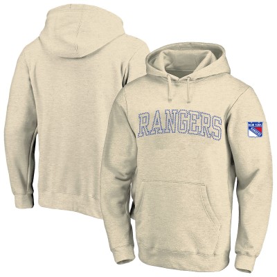 Толстовка New York Rangers Fanatics Cream Big &Tall Stitch