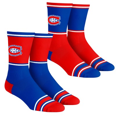 Две пары носков Unisex Montreal Canadiens Rock Em SocksColor Block Crew