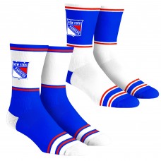 Unisex New York Rangers Rock Em Socks 2-Pack Color Block Crew Socks Set Unisex New York Rangers Rock Em Socks 2-Pack Color Block Crew Socks Set
