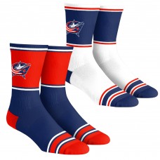 Подростковая Columbus Blue Jackets Rock Em Socks 2-Pack Color Block Crew Socks Set