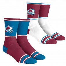 Две пары носков Подростковая Colorado Avalanche Rock Em SocksColor Block Crew