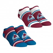 Две пары носков Unisex Colorado Avalanche Rock Em Socks Color Block Low Cut 