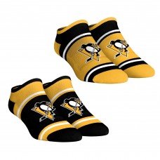 Unisex Pittsburgh Penguins Rock Em Socks 2-Pack Color Block Low Cut Socks Set