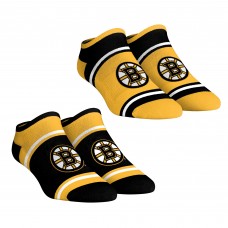 Unisex Boston Bruins Rock Em Socks 2-Pack Color Block Low Cut Socks Set