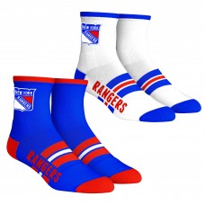 Unisex New York Rangers Rock Em Socks 2-Pack Multi Stripe Quarter Socks Set Unisex New York Rangers Rock Em Socks 2-Pack Multi Stripe Quarter Socks Set