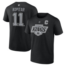 Los Angeles Kings Anze Kopitar Fanatics Black Authentic Stack Name & Number T-Shirt Los Angeles Kings Anze Kopitar Fanatics Black Authentic Stack Name & Number T-Shirt