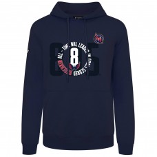 Толстовка Washington Capitals Alexander Ovechkin Levelwear Navy NHL All-Time Leading Goal Scorer Milestone Name & Number Podium