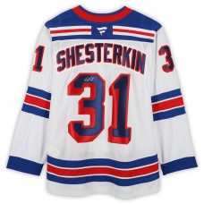 Igor Shesterkin New York Rangers Autographed Fanatics Authentic White Fanatics Premium Jersey Igor Shesterkin New York Rangers Autographed Fanatics Authentic White Fanatics Premium Jersey