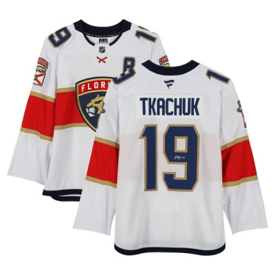 Джерси с автографом Matthew Tkachuk Florida Panthers Fanatics Authentic White Fanatics Premium