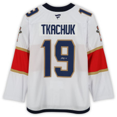 Джерси с автографом Matthew Tkachuk Florida Panthers Fanatics Authentic White Fanatics Premium