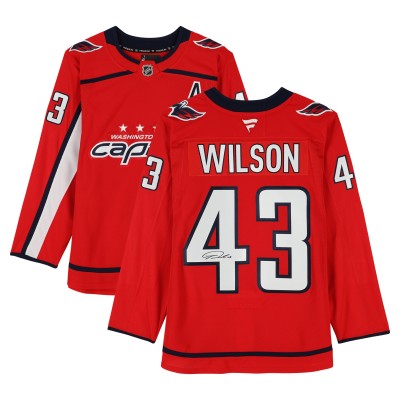 Игровая джерси Tom Wilson Washington Capitals Autographed Fanatics Authentic Red Fanatics Premium