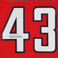 Игровая джерси Tom Wilson Washington Capitals Autographed Fanatics Authentic Red Fanatics Premium