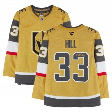 Игровая джерси Adin Hill Vegas Golden Knights Autographed Fanatics Authentic Gold Fanatics Premium