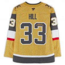 Игровая джерси Adin Hill Vegas Golden Knights Autographed Fanatics Authentic Gold Fanatics Premium