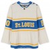 Jordan Binnington St. Louis Blues Autographed Fanatics Authentic 2025 Winter Classic Cream Fanatics Premium Jersey