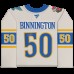 Jordan Binnington St. Louis Blues Autographed Fanatics Authentic 2025 Winter Classic Cream Fanatics Premium Jersey